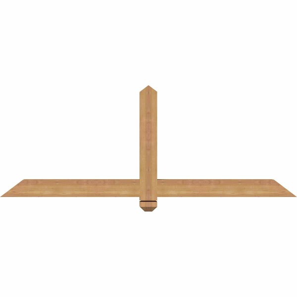 Ekena Millwork Eugene Smooth Timber Gable Bracket, Western Red Cedar, 60"W x 22"H x 3 1/2"D x 3 1/2"F, 9/12 Pitch GBW060X22X0404EUG00SWR - main